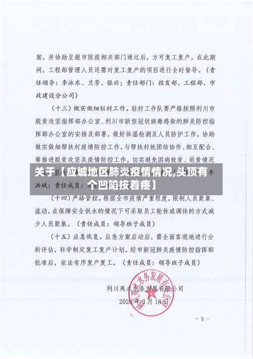 关于【应城地区肺炎疫情情况,头顶有个凹陷按着疼】-第2张图片