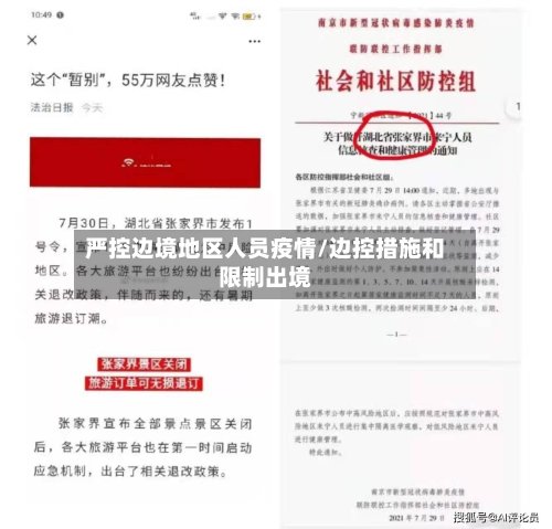 严控边境地区人员疫情/边控措施和限制出境