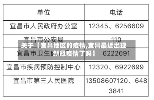 关于【宜昌地区的疫情,宜昌最近出现新冠疫情了吗】-第2张图片