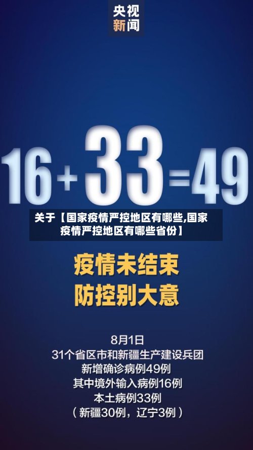 关于【国家疫情严控地区有哪些,国家疫情严控地区有哪些省份】