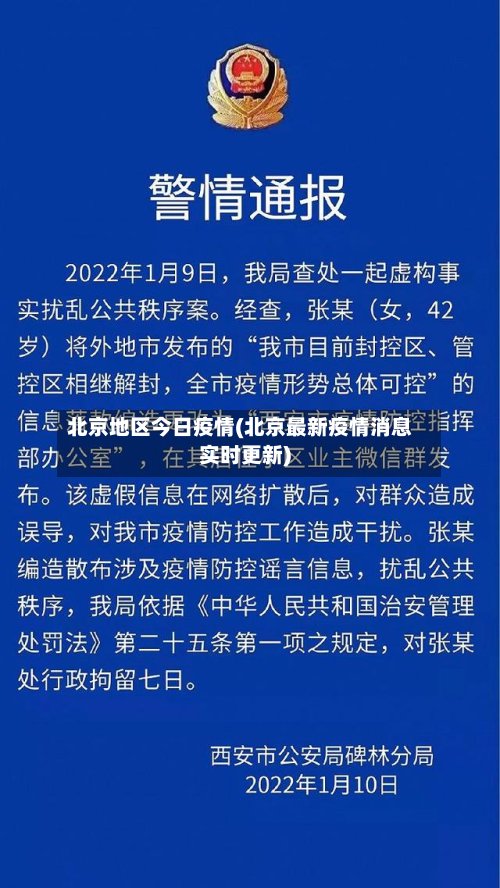 北京地区今日疫情(北京最新疫情消息实时更新)