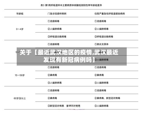 关于【最近武汉地区的疫情,武汉最近发现有新冠病例吗】-第3张图片