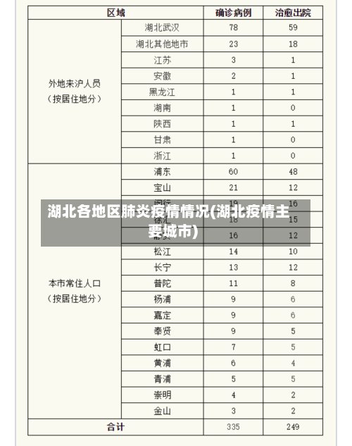 湖北各地区肺炎疫情情况(湖北疫情主要城市)-第2张图片