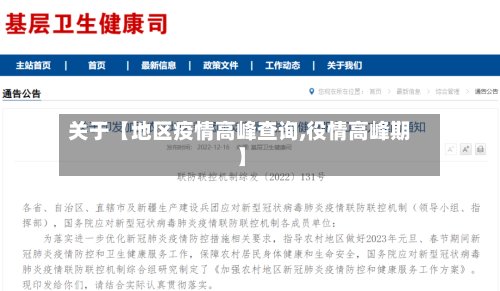 关于【地区疫情高峰查询,役情高峰期】-第2张图片