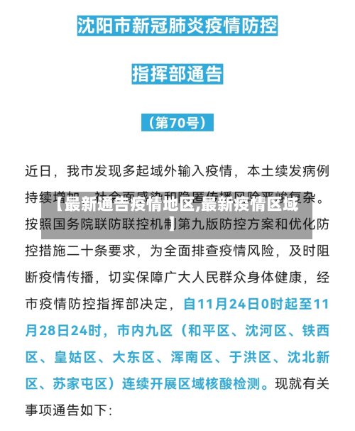 【最新通告疫情地区,最新疫情区域】