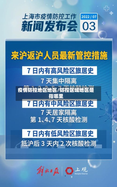 疫情防控地区地区/防控区域地区是指哪里-第3张图片