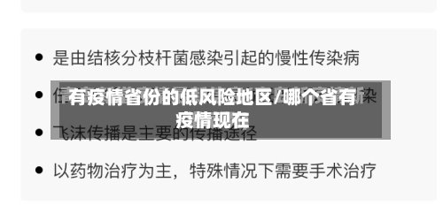 有疫情省份的低风险地区/哪个省有疫情现在