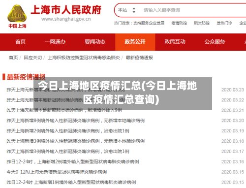 今日上海地区疫情汇总(今日上海地区疫情汇总查询)-第3张图片