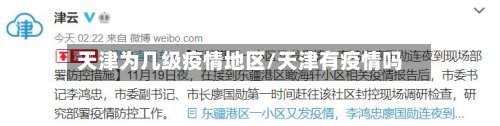 天津为几级疫情地区/天津有疫情吗
